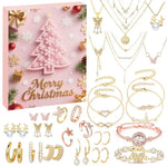 Christmas jewelry counting-down calendar gift box