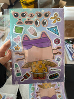 Cute Cartoon Stickers/6pc