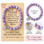Natural Stone Bracelet With Wooden Tray