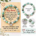 Natural Stone Bracelet With Wooden Tray