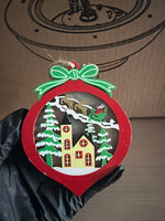 Christmas Wooden Ornaments LED