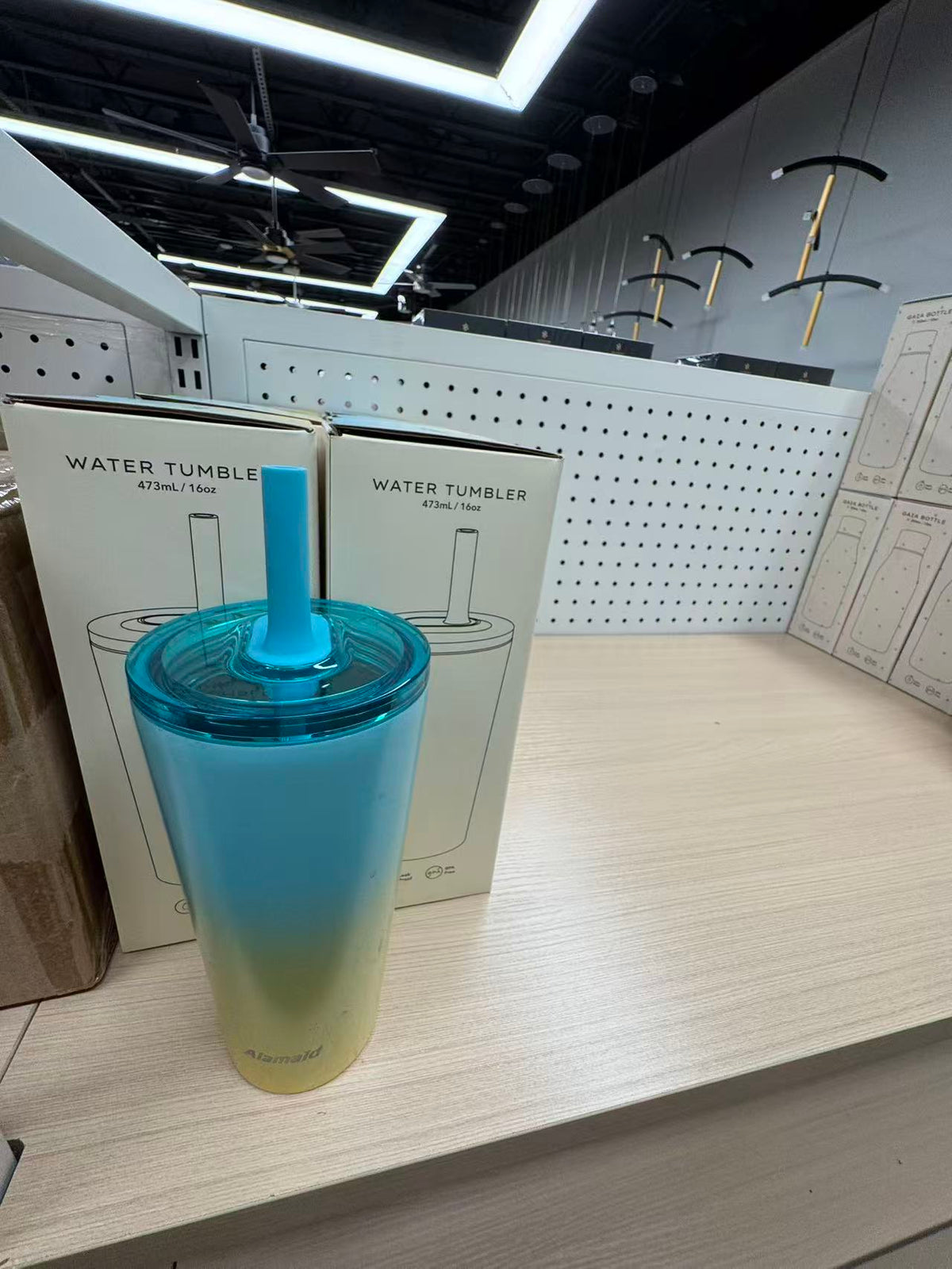 Water Tumbler 双色吸管杯水杯-K