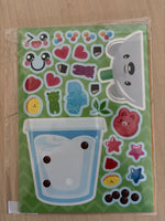 Cute Cartoon Stickers/8pc