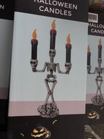 Halloween Skeleton Candle Holder – LED Skull Decor