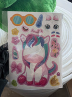Cute Cartoon Stickers/6pc