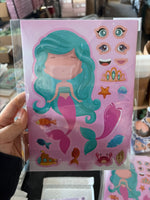 Cute Cartoon Stickers/6pc