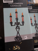 Halloween Skeleton Candle Holder – LED Skull Decor