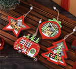 Christmas Wooden Ornaments LED