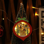 Christmas Wooden Ornaments LED