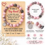 Natural Stone Bracelet With Wooden Tray