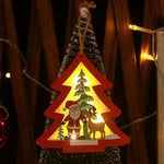Christmas Wooden Ornaments LED